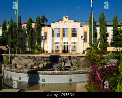 Main plaza of San Pedro Sula Honduras Stock Photo