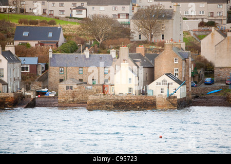 Stromness town and harbour on Orkney mainland, Scotland, UK. Stock Photo