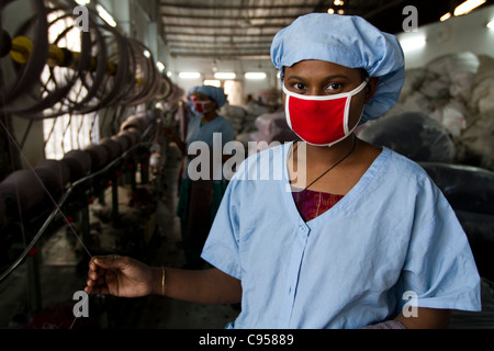 Garments worker in Bangladesh Stock Photo