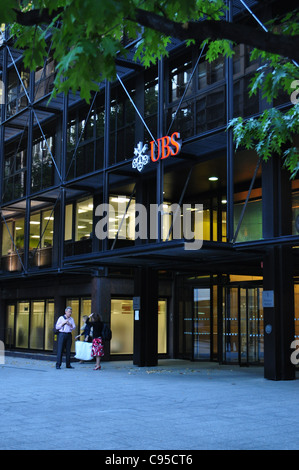 UBS building in Bishopsgate, central London Stock Photo
