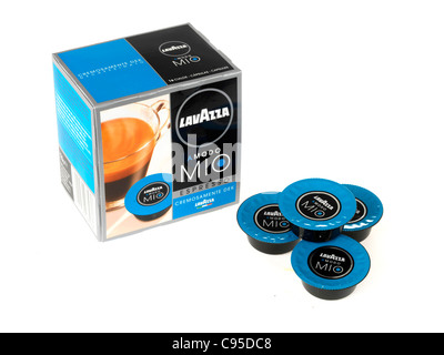 Box of Lavazza Espresso Coffee Stock Photo