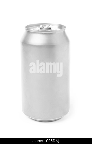 blank soda can with white background Stock Photo