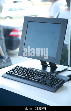 Keyboard in a computer store Stock Photo - Alamy