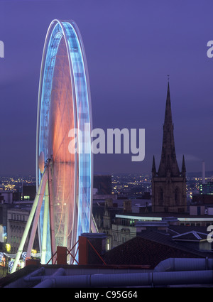 Ferris Wheel in Sheffield city center, 2009 Stock Photo