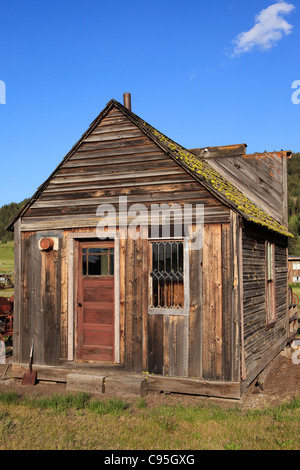 Image of an old building in Molson, Washington. Stock Photo