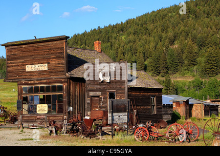 Image of the general store in Molsen, Washington. Stock Photo