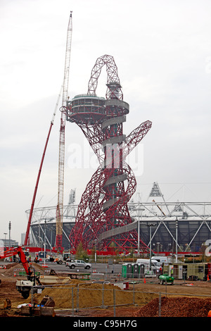 Olympic park stadium construction 2012 Stock Photo