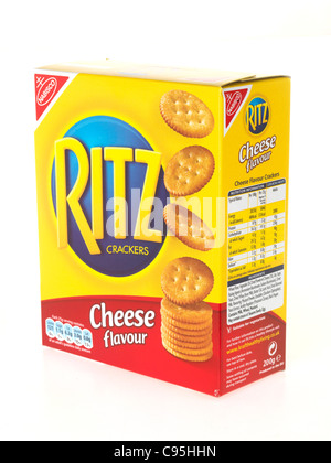 Ritz Cheese Flavoured Biscuits Stock Photo