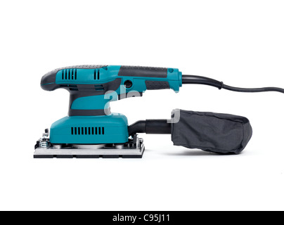 Finishing polishing sander side view isolated on white background Stock Photo