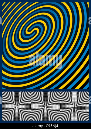 Optical Illusion Background Stock Photo