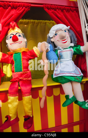 England, Dorset, Weymouth, Punch and Judy Puppets Stock Photo