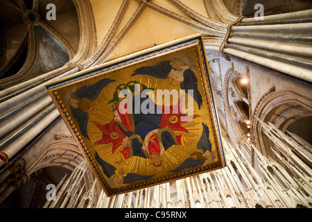 England, Durham, Durham Cathedral, St.Cuthbert's Shrine Stock Photo