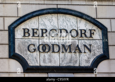 Famous Bergdorf Goodman Store on Fifth avenue New York City USA Stock Photo