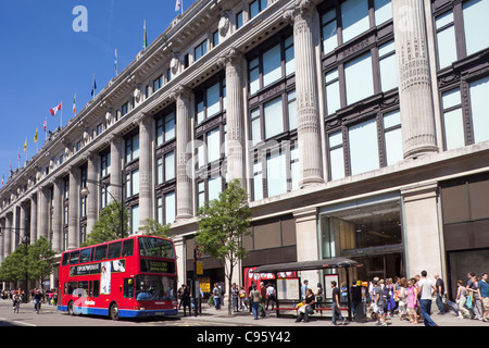 England, London, Oxford Street, Selfridges Department Store Stock Photo