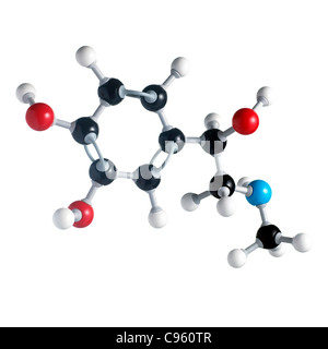 Adrenaline molecule Stock Photo