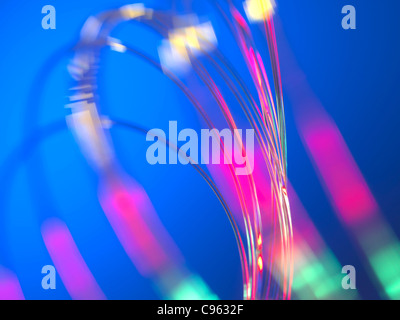 Optical fibres. Stock Photo