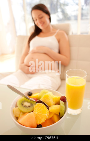 Healthy diet in pregnancy. Stock Photo