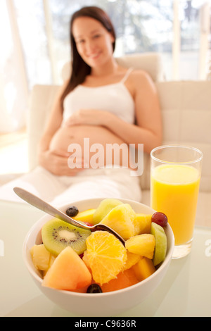 Healthy diet in pregnancy. Stock Photo