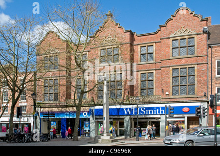 Town centre shops in Shrewsbury, Shropshire Stock Photo