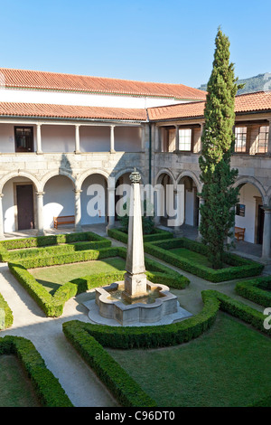 Guimaraes City-Hall in the former Santa Clara nunnery building. Guimaraes, Portugal. Included in the Unesco World Heritage area. Stock Photo