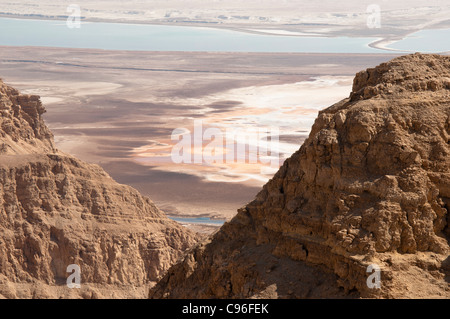 The Judean Desert ,South of Jerusalem ,view to the Dead Sea Stock Photo