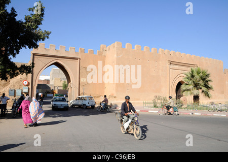 City walls of the town of Taroudant in Morocco. Stock Photo