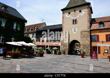 Turkenheim,Alsace,Mosel,Riesling,Gewurztraminer,Pinot Gris,Muscat,Sylvaner Grape Varieties,Wines,Vineyards,Villages,France Stock Photo