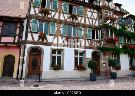 Turkenheim,Alsace,Mosel,Riesling,Gewurztraminer,Pinot Gris,Muscat,Sylvaner Grape Varieties,Wines,Vineyards,Villages,France Stock Photo