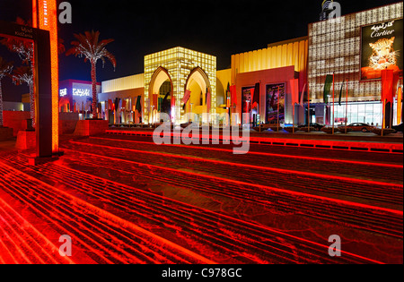 Main entrance of the DUBAI MALL, the world's largest mall, Downtown Dubai, Dubai, United Arab Emirates, Middle East Stock Photo