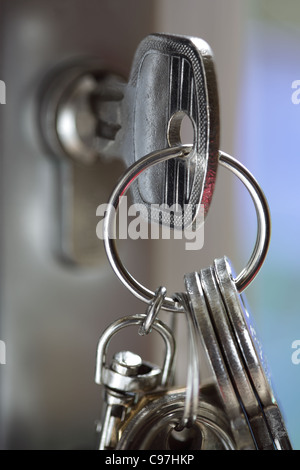 Key in a lock Stock Photo
