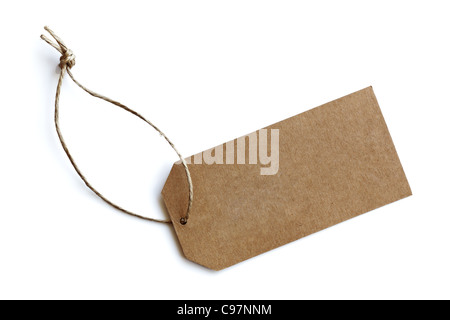 Blank price tag Stock Photo