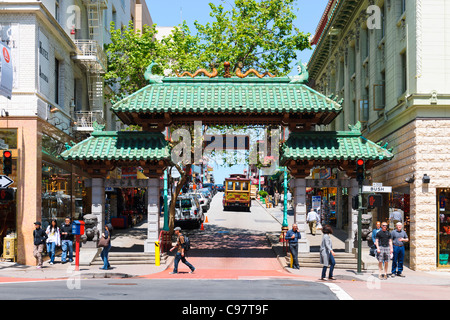 Ceremonial Gate Chinatown, San Francisco Stock Photo