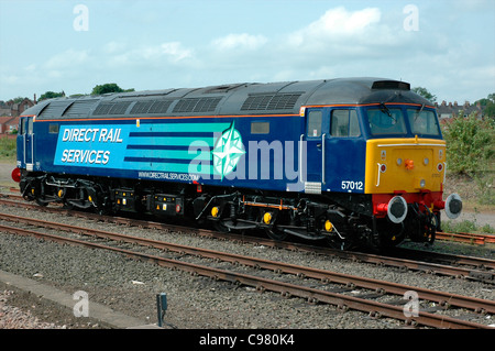 Direct Rail Services Diesel-Electric Loco No. 57012 at York station, England, UK