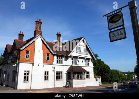 The Hand and Sceptre Hotel, Southborough Common, near Tunbridge Wells , Kent , England Stock Photo