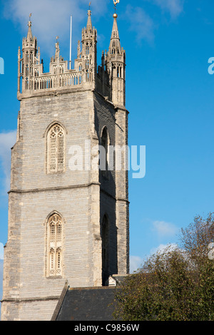 St Johns Church Tower, Cardiff, Wales, Uk Stock Photo - Alamy