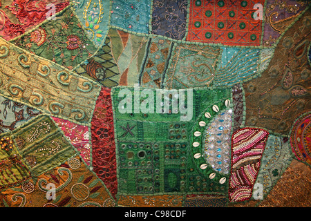 Indian Patchwork Cloth Stock Photo