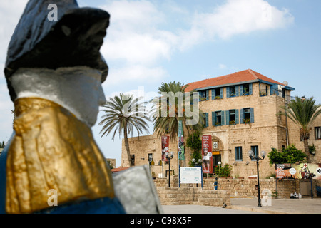 Kdumim Square in Old Jaffa, Tel Aviv, Israel. Stock Photo
