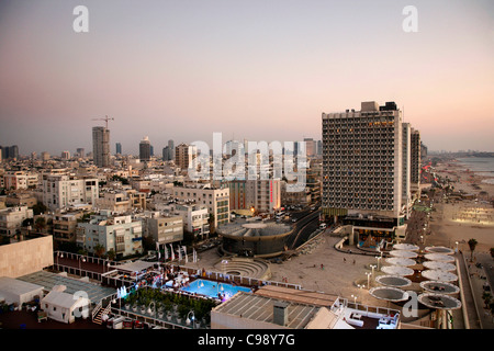 View over the skyline of Tel Aviv, Israel. Stock Photo