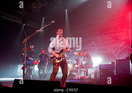 Queens of the Stone Age perform onstage at Roseland in Portland, Oregon, USA on 28th July 2011 Stock Photo