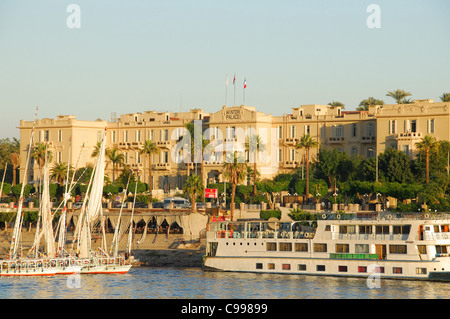 LUXOR, EGYPT. The Winter Palace, a luxury hotel on the banks of the River Nile. 2009. Stock Photo