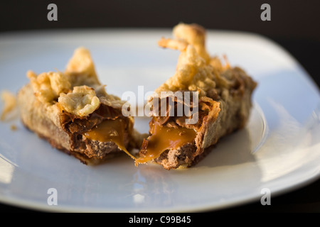 Deep Fried Mars Bar Stock Photo