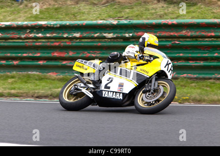 Kenny Roberts, World Champion, racing at Mallory Park, Leicestershire. Stock Photo