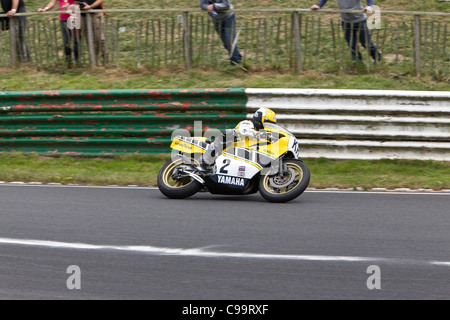 Kenny Roberts, World Champion, racing at Mallory Park, Leicestershire. Stock Photo