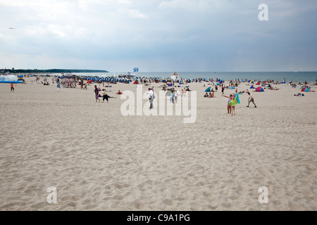A nudist beach in Warnemuende Stock Photo - Alamy