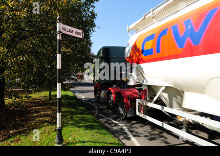 Baslow Village Sign and Heavy Traffic on Through Main Road Stock Photo ...