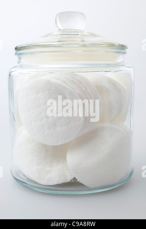 hygienic wipes in a glass jar Stock Photo