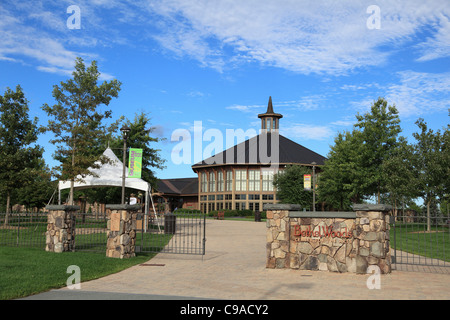 Bethel Woods Center for the Arts, concert hall, museum commemorating Woodstock Music Festival, Bethel, New York, USA Stock Photo