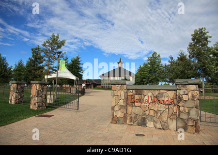 Bethel Woods Center for the Arts, concert hall, museum commemorating Woodstock Music Festival, Bethel, New York, USA Stock Photo