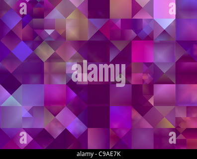 Abstract decorative squares striped colorful digital background Stock Photo