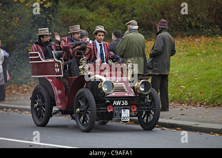 1902 James and Browne Imperial college London in the 2011 London Brighton Veteran car run Stock Photo